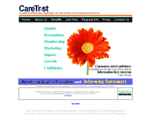 Tablet Screenshot of caretrust.com
